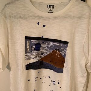 Uniqlo Hokusai Blue Tee